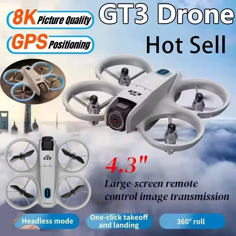 Drone Camera Hd - GT3 Drone 8K HD Dual Cameras