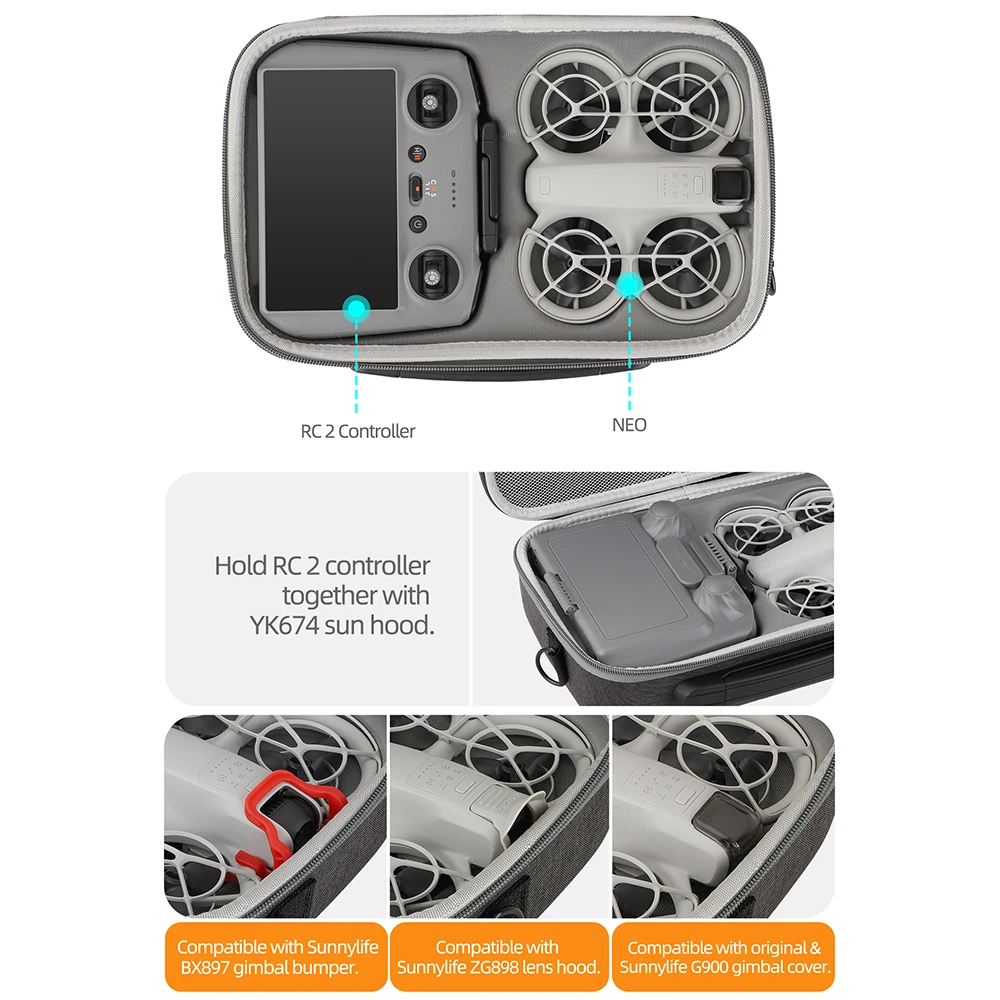 For DJI NEO RC 2 Remote Contro - Drone Camera Case review and price