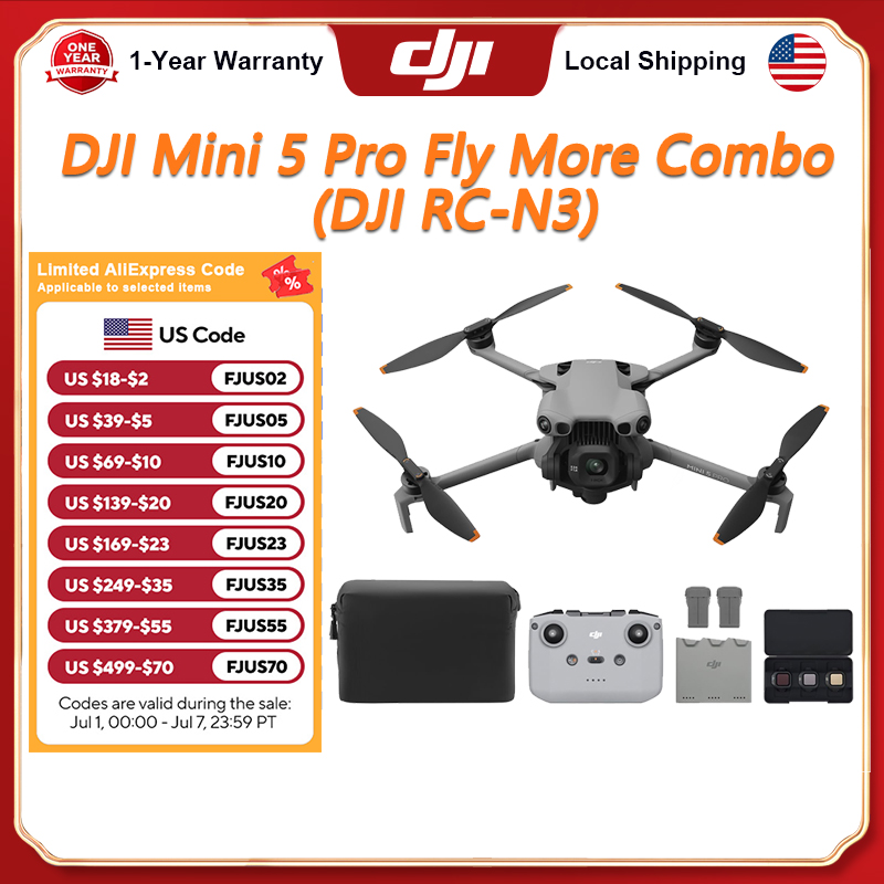 DJI Mini 5 Pro Drone Fly More  - Drone Camera Vlog review and price