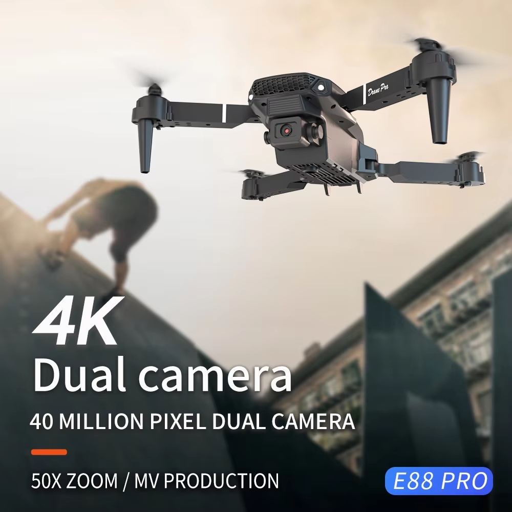 Professional Drone E88 4k wide - Drone Camera Night Vision review and price
