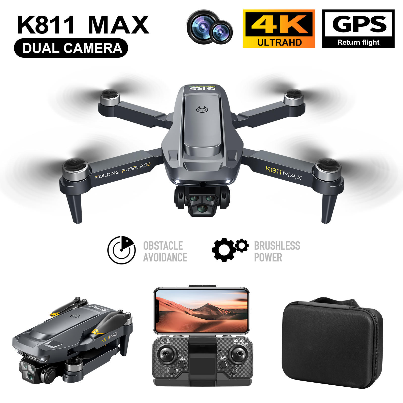 K811MAX Brushless Drone 4K HD  - Drone Camera 4K review and price